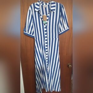 Boden Libby Jersey Midi Shirt Dress (16/18US) New with Tags